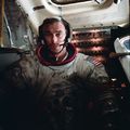 Cernan in the Lunar Module after EVA-3