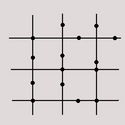 Complex grid, e.g. Barcelona, Berlin, Guangzhou, Hangzhou, Hong Kong, Mexico City, Milan, Nanjing, New York, Osaka, Seoul, Shenzhen, Taipei, Tianjin, Vienna, Wuhan