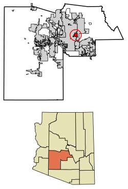 Location in Maricopa County, Arizona