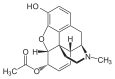 Chemical structure of 6-MAM.