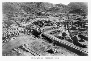 Jebel Moya site, general excavations Wellcome L0021181.jpg