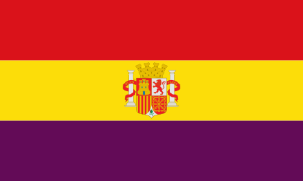 Flag of the second Spanish republic (1931–39), known in Spanish as la tricolor, still widely used by left-wing political organizations.