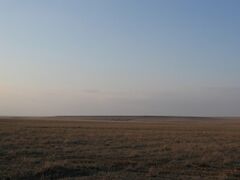 The Kazakh Steppe in the early spring.