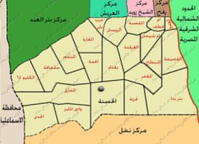 خريطة مركز الحسنة.