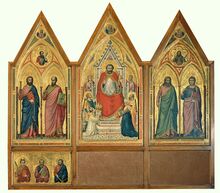 Front face of Giotto's Stefaneschi Triptych, 1320 illustrates recursion.