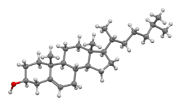 نموذج الكرة والعصا للكولسترول.