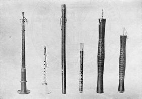 From left to right: pi chawa, pi chanai, khlui, pi o, pi nai, pi nok.