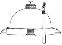 Sanchi Great Stupa Mauryan configuration.jpg