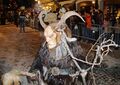 Krampus in Dobbiaco. Typical in the alpine region.