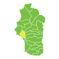 موقع ناحية هنادي في محافظة اللاذقية.