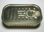 Canned sardines in salt water