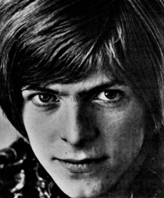 Bowie looking to the camera