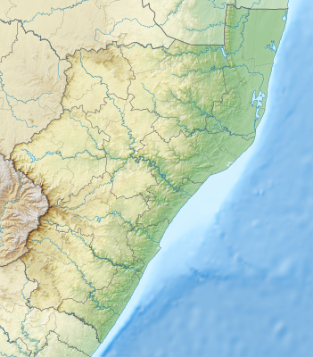 Location map South Africa KwaZulu-Natal