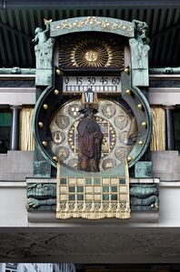 Ankeruhr (de) clock by Franz Matsch (1911-1914)