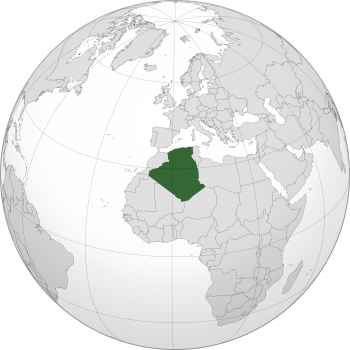 موقع الجزائر