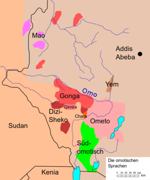 Omotic languages german.svg