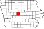 State map highlighting Boone County