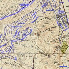 Historical map series for the area of Qira, Haifa (1940s with modern overlay).jpg