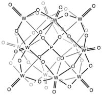 Keggin structure of phosphotungstate anion