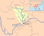 Jialing River in eastern Sichuan and Chongqing Municipality