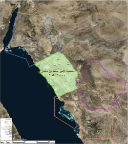 محمية الأمير محمد بن سلمانموقع