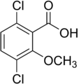 2-Methoxy-3,6-dichlorobenzoic acid (dicamba)