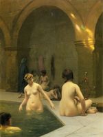 Baigneuses, by Jean-Léon Gérôme, 1889ح. 1889