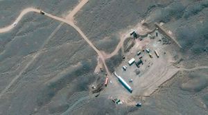 صورة ساتلية لموقع نطنز