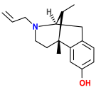 Chemical structure of Allylnormetazocine.