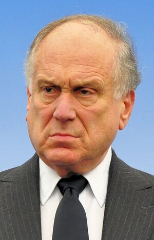 Ronald S Lauder - Rally against anti-Semitism - Berlin 14 September 2014 - 1 - c MichaelThaidigsmann (cropped).jpg