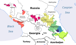 Caucasic languages.svg