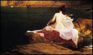 جزيرة كاليپسو رسم هربرت جيمس دراپر (1897).