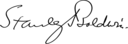 Cursive signature in ink
