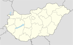 Location of Lake Tisza in Hungary.