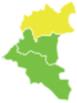 موقع منطقة الصنمين في محافظة درعا