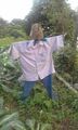 A scarecrow known as "Bungkhyachaa" in Nepali in a cauliflower field in Nepal.jpg