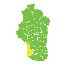 موقع ناحية مركز جبلة في محافظة اللاذقية.