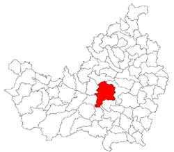 Location in Cluj County