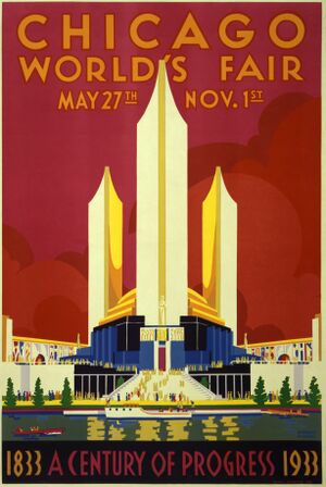 Chicago world's fair, a century of progress, expo poster, 1933, 2.jpg