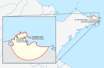 Location of Weihaiwei in Shandong