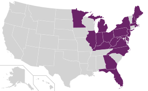 E-ZPass only states.svg