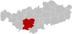 Genappe Brabant-Wallon Belgium Map.svg