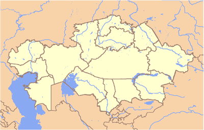 Location map Kazakhstan