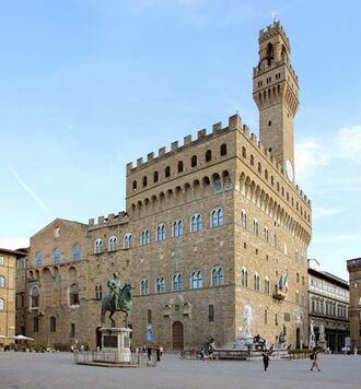Piazza della signoria, palazzo vecchio, veduta 01.jpg