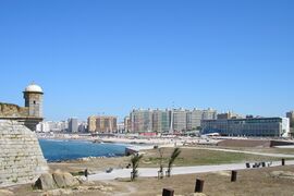 A view of the coast of Matosinhos and Porto