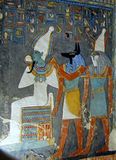 Horus (right) in the Tomb of Horemheb (KV57) in the Valley of the Kings