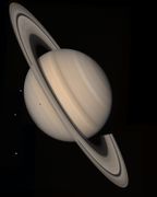 Voyager 2 Saturn approach view