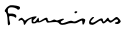 الپاپا فرانسس's signature