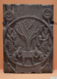 Worship of the Bodhi tree.