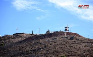 نقطة مراقبة للقوات الروسية في تل الحارة على الحدود مع الجولان المحتل 18 نوفمبر 2024